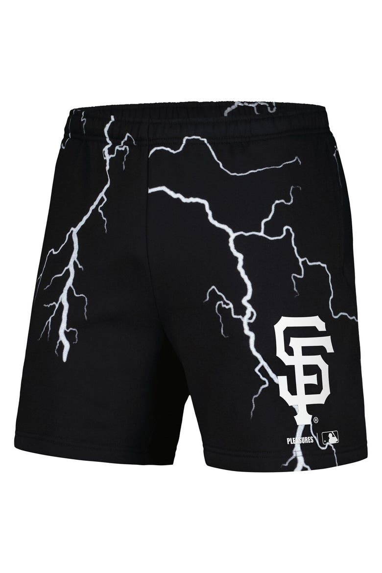 Men's PLEASURES  Black San Francisco Giants Lightning Shorts, Alternate, color, Black