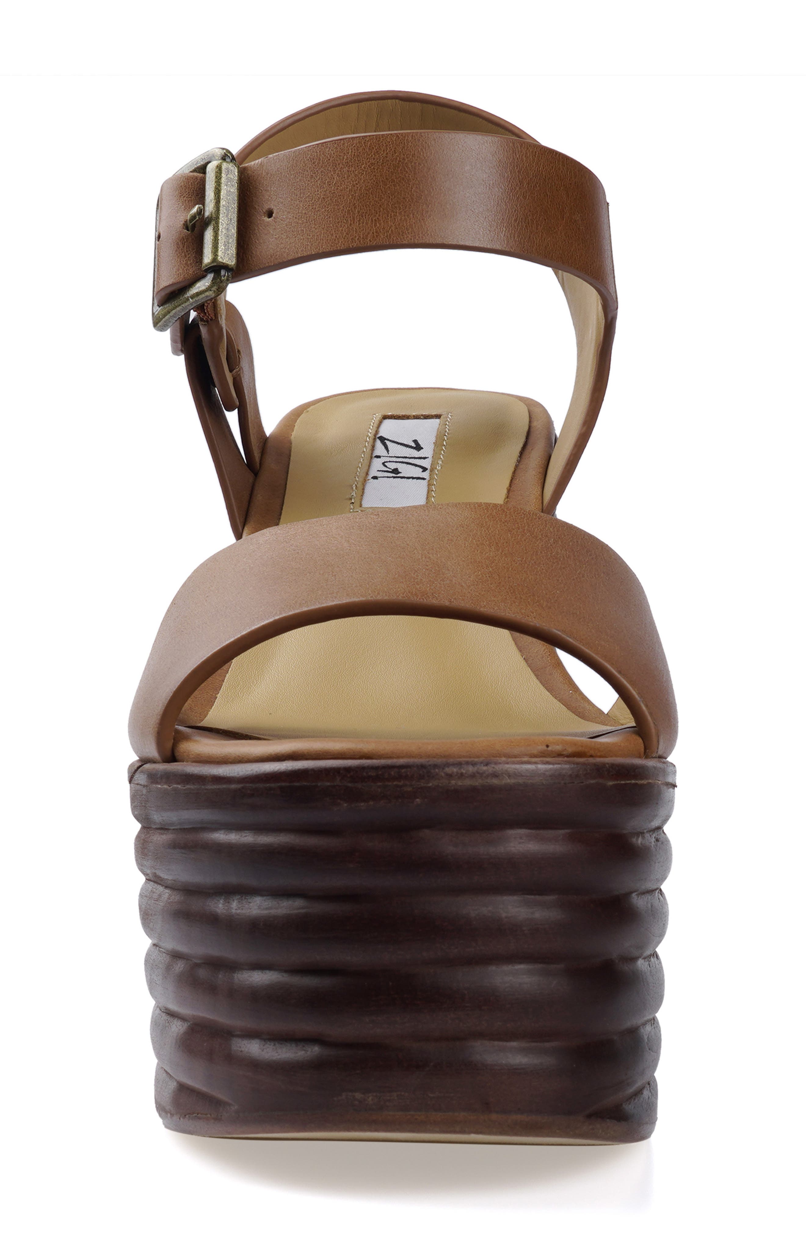 Sadira Platform Sandal, Alternate, color, TAN LEATHER
