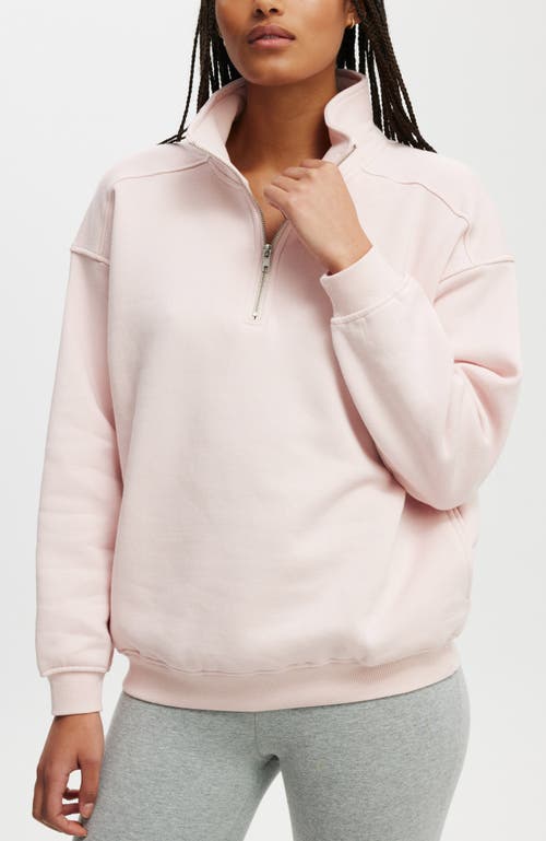 COTTON ON COTTON ON CLASSIC FLEECE OVERSIZED HALF ZIP SWEATSHIRT 