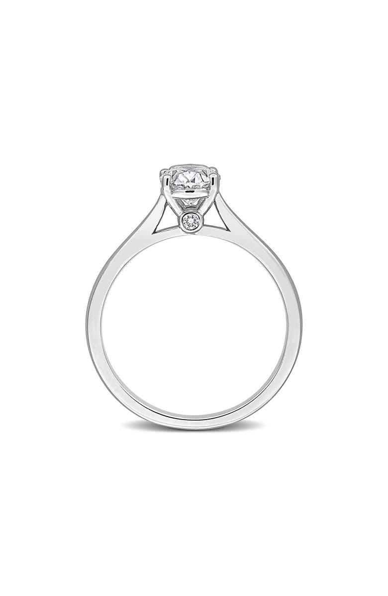 Created Forever Oval Cut Lab-Grown Diamond Solitaire Ring - 1.03ct., Alternate, color, Silver