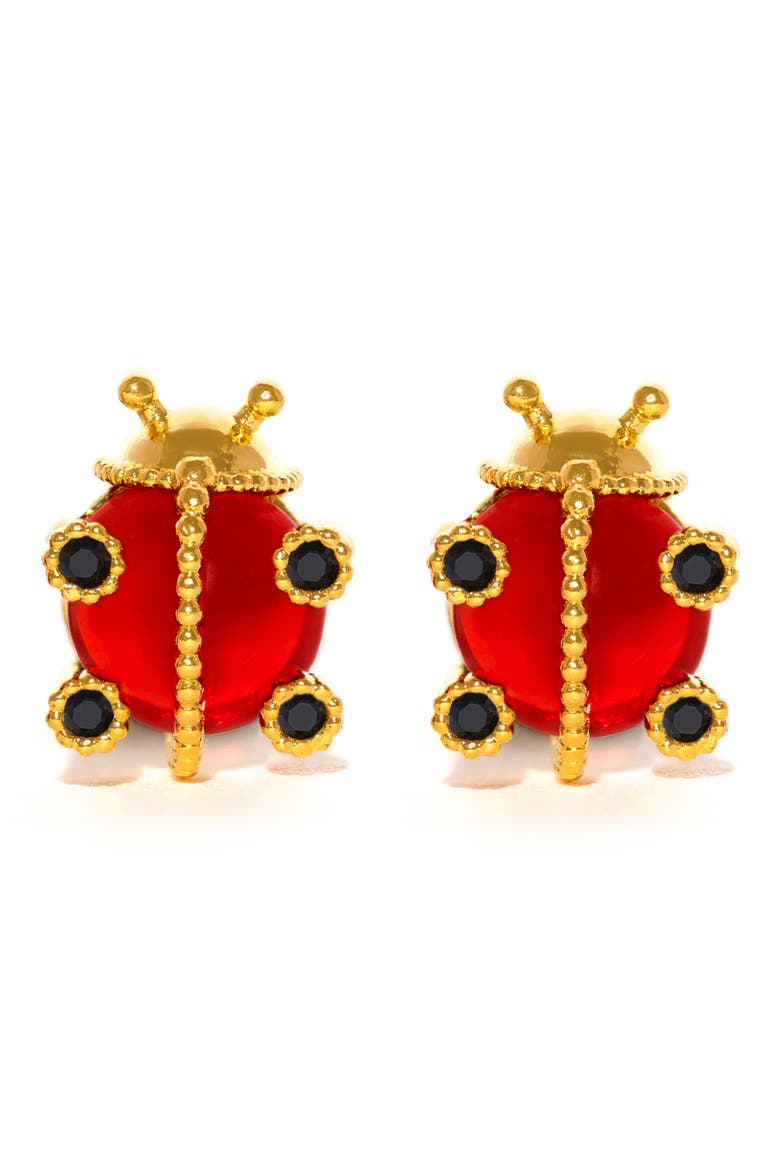 Spot Me If You Can Stud Earrings, Main, color, GOLD
