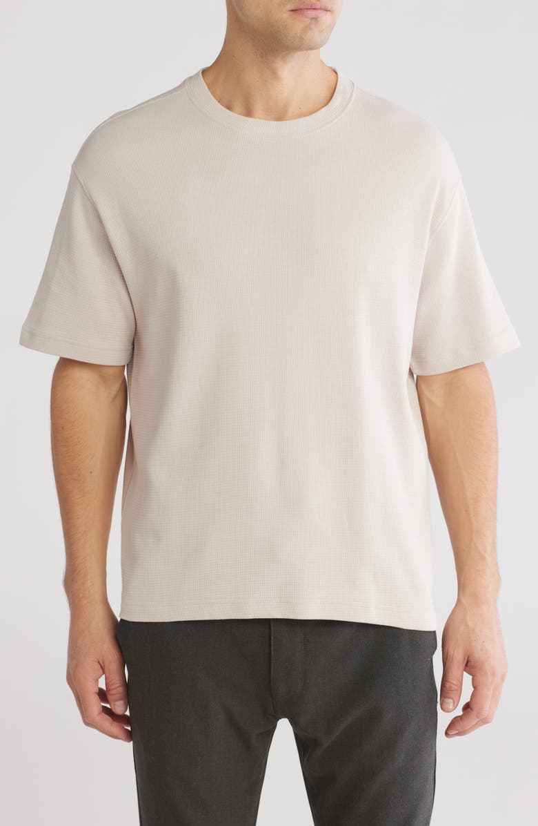 DENIM AND FLOWER Relaxed Fit Cotton Crewneck T-Shirt, Main, color, Stone Grey