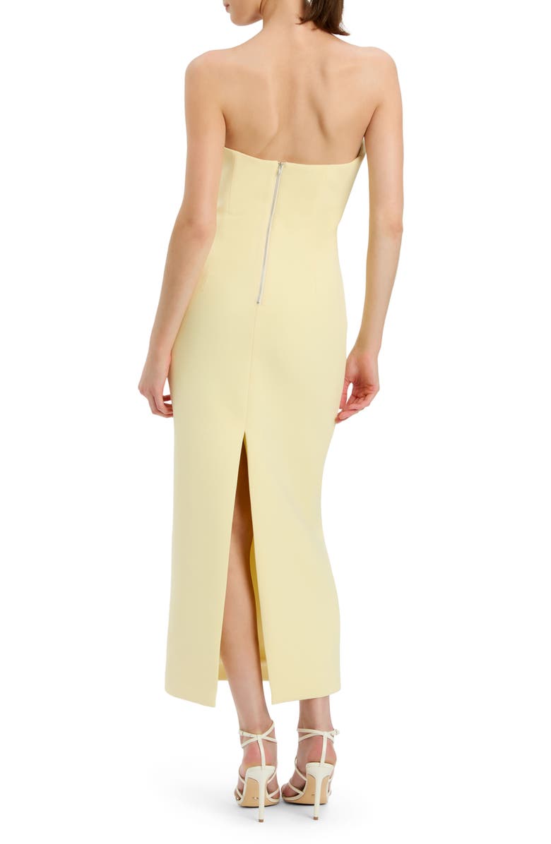 Bardot Rosalyn Strapless Dress, Alternate, color, Canary Yellow