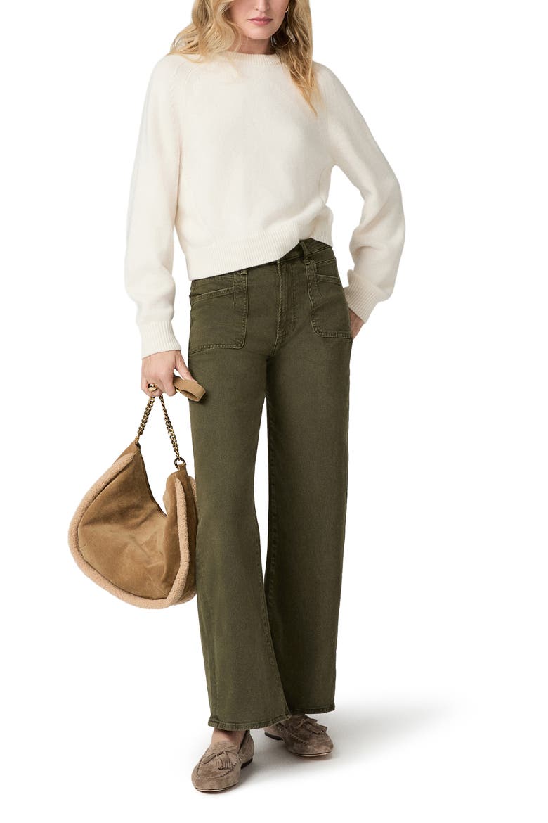 Arellia High Waist Wide Leg Jeans, Alternate, color, VINTAGE CEDAR SAPLING
