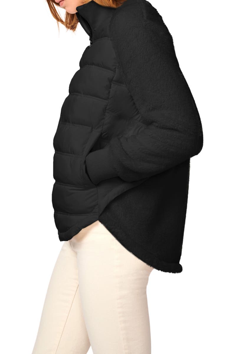 Bernardo Mixed Media Puffer Jacket, Alternate, color,