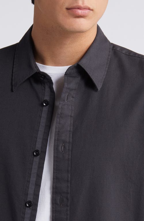 Rag & Bone Tomlin Cotton Dobby Button-up Shirt In Blue