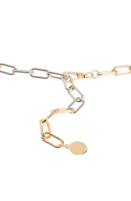 Nordstrom Rack Oval Link Two Tone Chain Belt In Multi