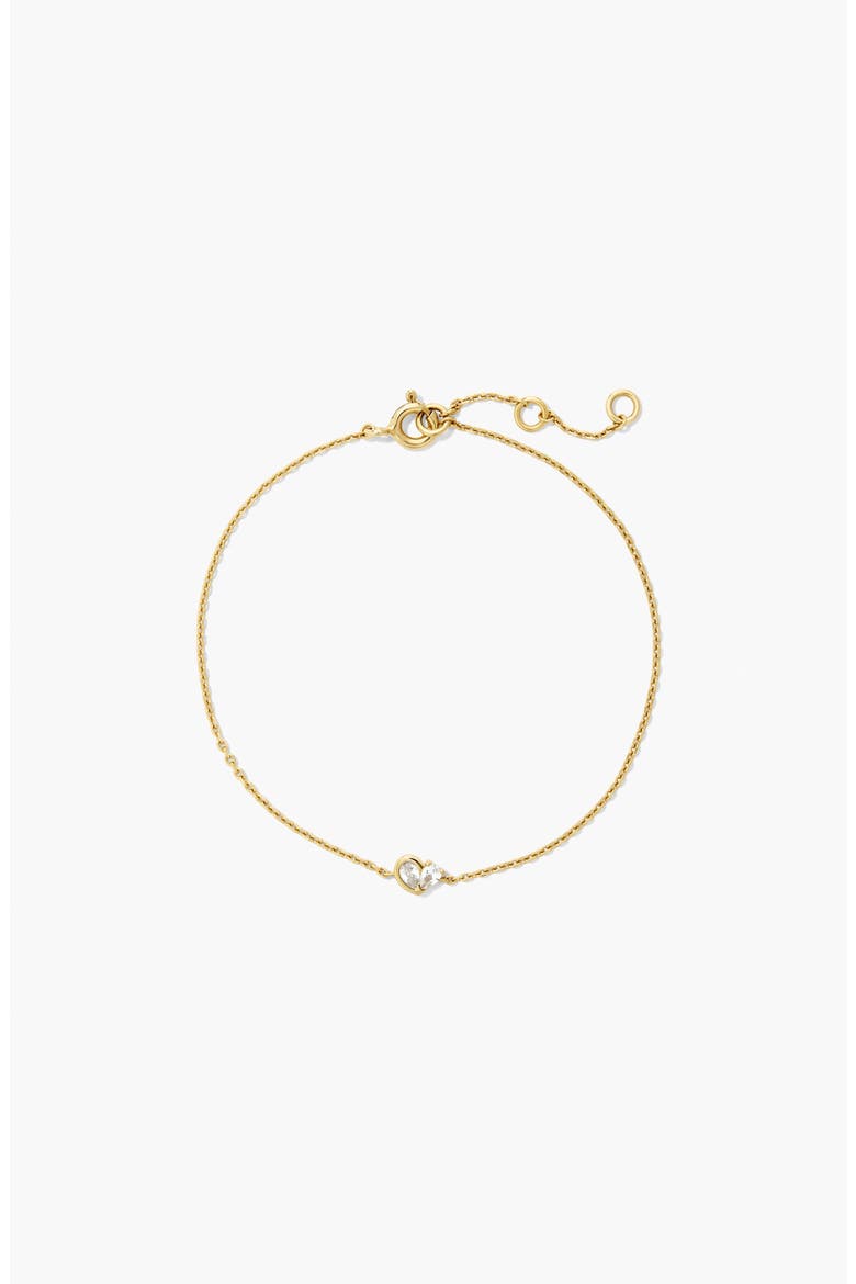 Two of Hearts Bracelet, Main, color, Gold