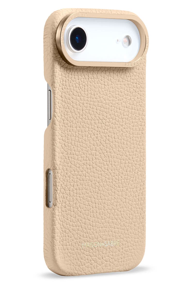 Leather Phone Case iPhone 17 Air, Alternate, color, Saharan Nude