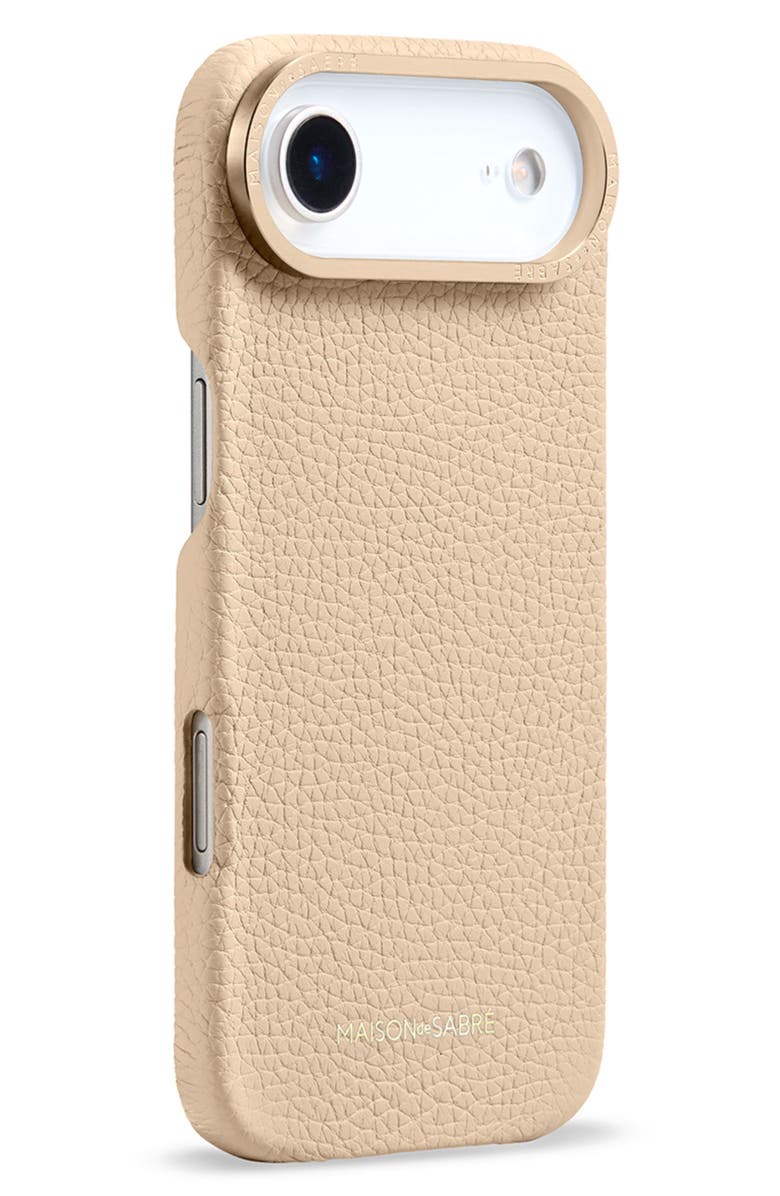 MAISON de SABRÉ Leather Phone Case, Alternate, color, Saharan Nude