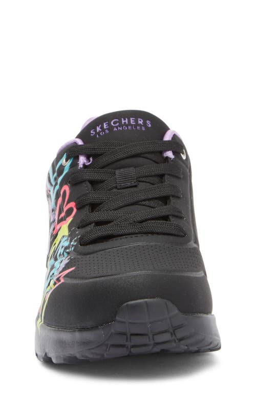 Skechers Kids' Uno Lite Sneaker In Black/multi