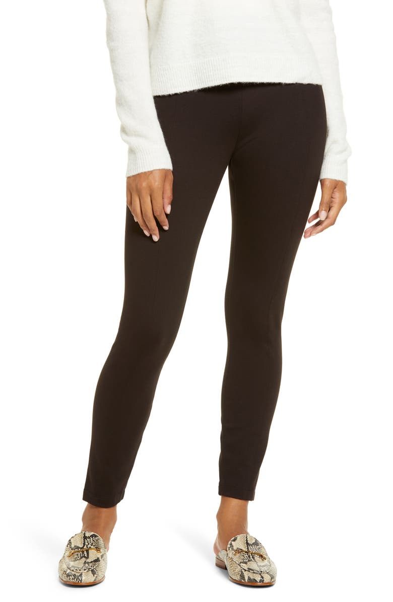 Lysse 'Lyssentials Center Seam Ponte Leggings, Main, color, Double Espresso