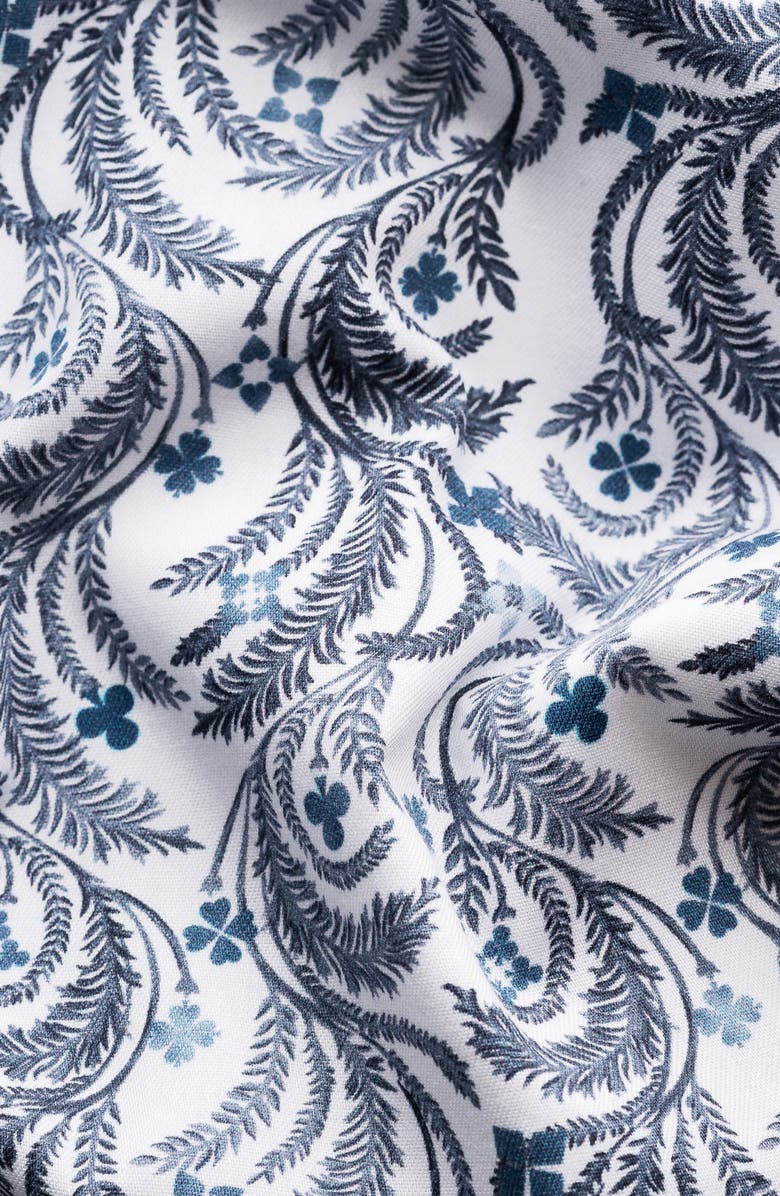 Eton Slim Fit Floral Cotton Dress Shirt, Alternate, color,