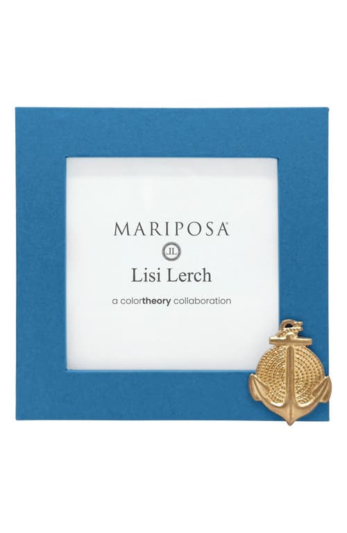 Mariposa Anchor Blue 4 X 4-inch Picture Frame In Blue