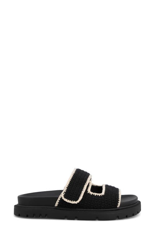 Mia Gabri Knit Sandal In Black