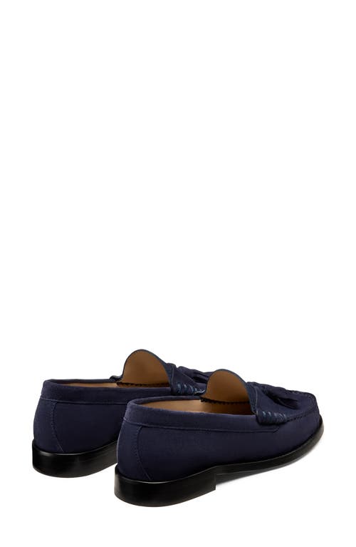 Stuart Weitzman Lottie Tassel Loafer In Blue