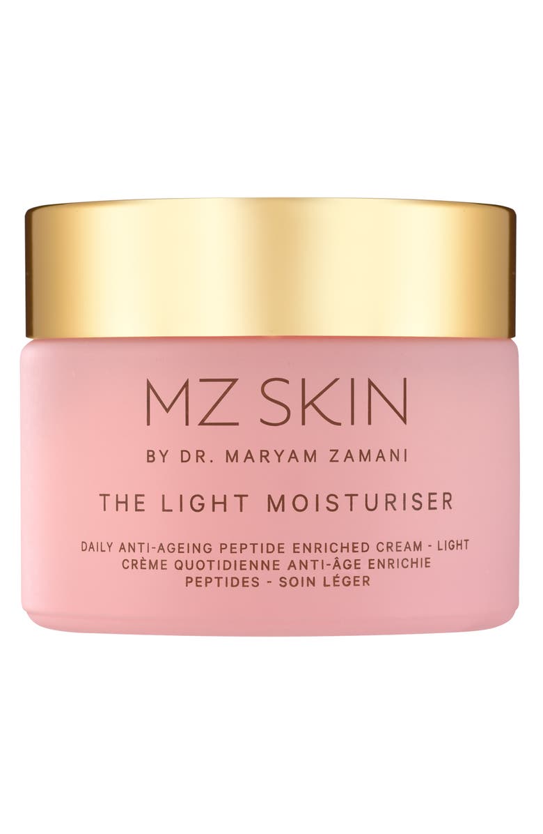 MZ Skin Light Moisturiser Daily Anti-Aging Peptide Rich Cream, Main, color, 