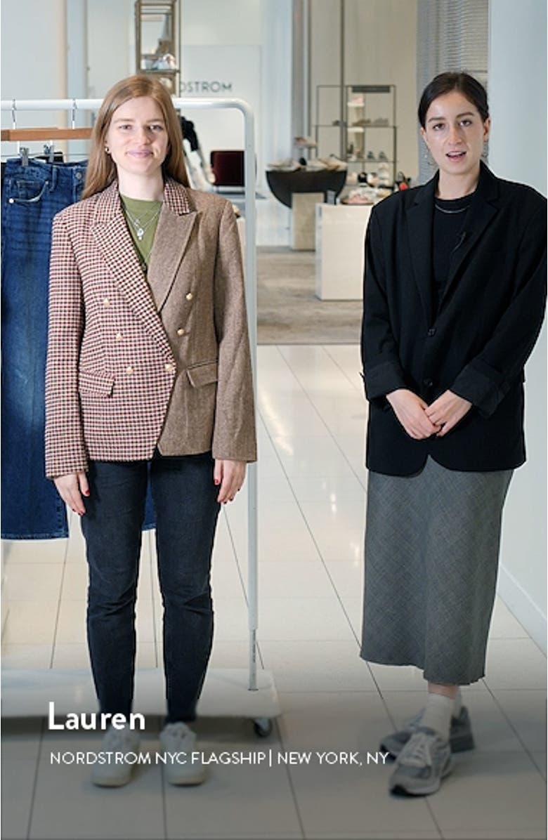 Imogen Mix Pattern Double Breasted Blazer, sales video thumbnail