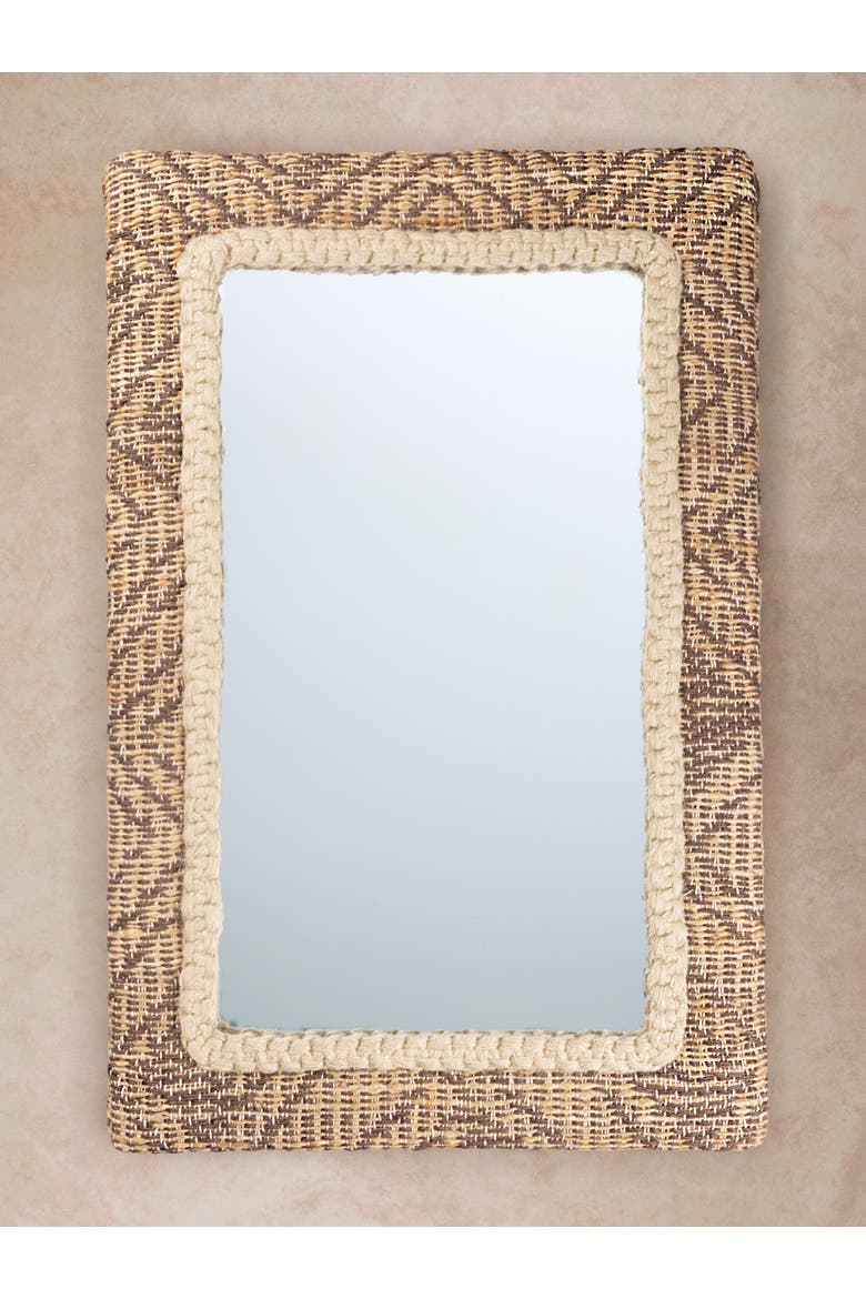 Zulian Jute Wall Mirror, Main, color, Brown