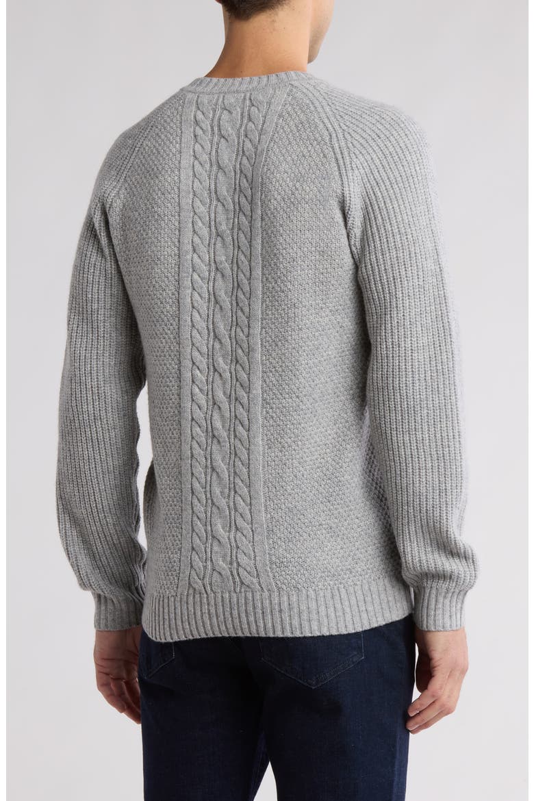 Jacobs Town Cable Stitch Sweater, Alternate, color, STONE