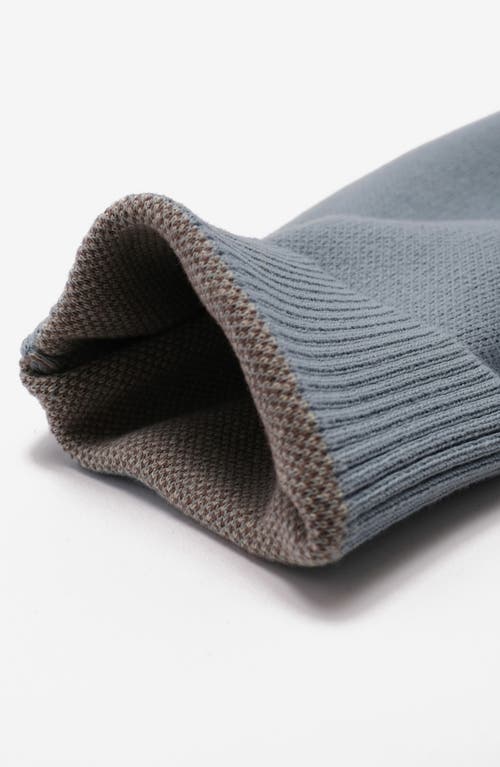 Students Argyle Jacquard Cotton Zip-up Cardigan In Gray