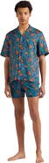 Vilebrequin Men's Tropical Flower Printed Linen Shirt
