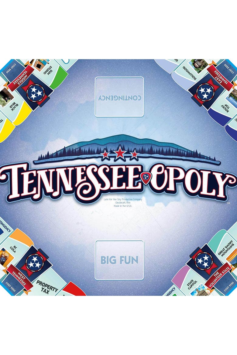 Tennessee Opoly Board Game, Alternate, color, Multicolored