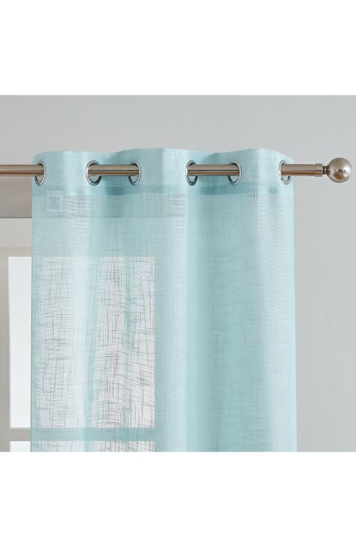 Dainty Home Set Of 2 Sheer Curtain Panels In Blue