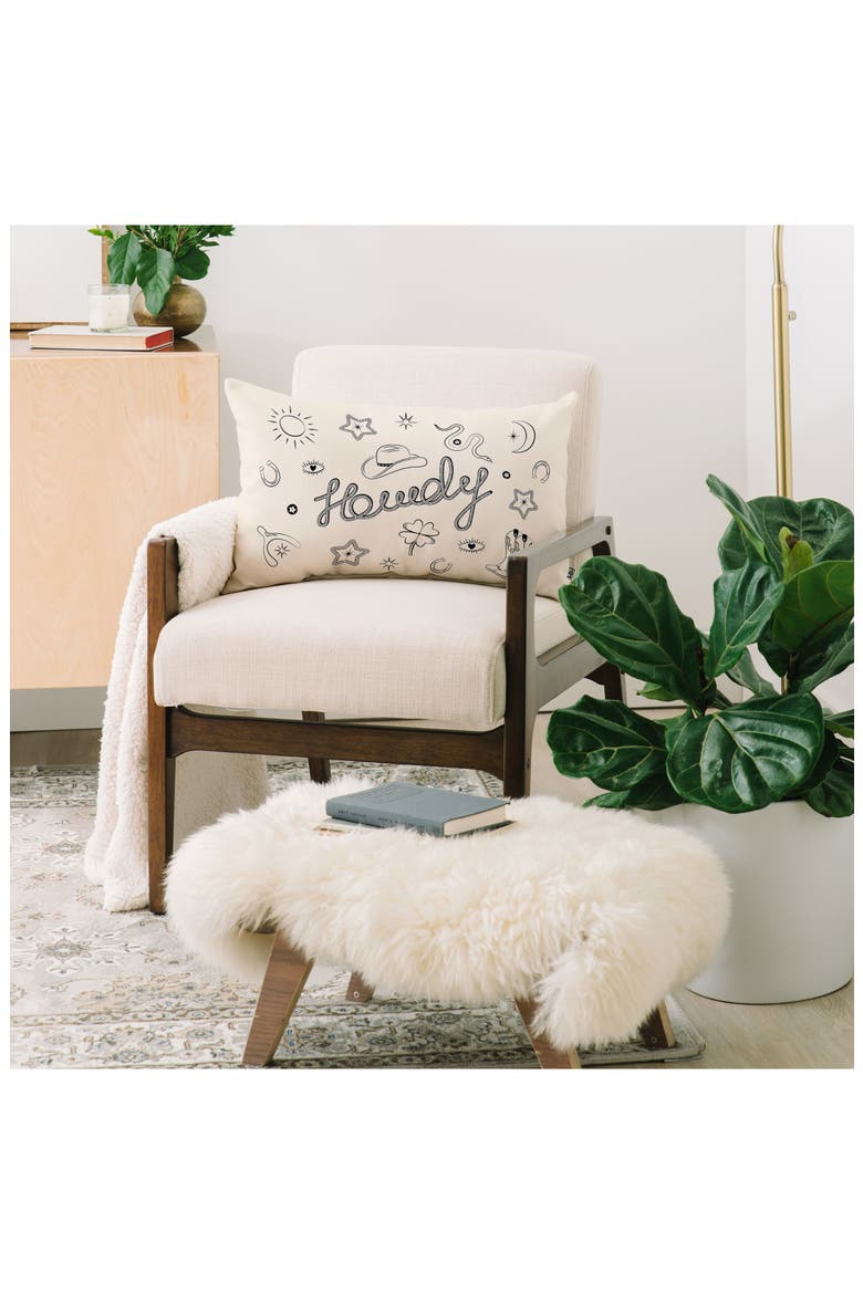 Good Luck Lumbar Throw Pillow, Alternate, color, CREAM