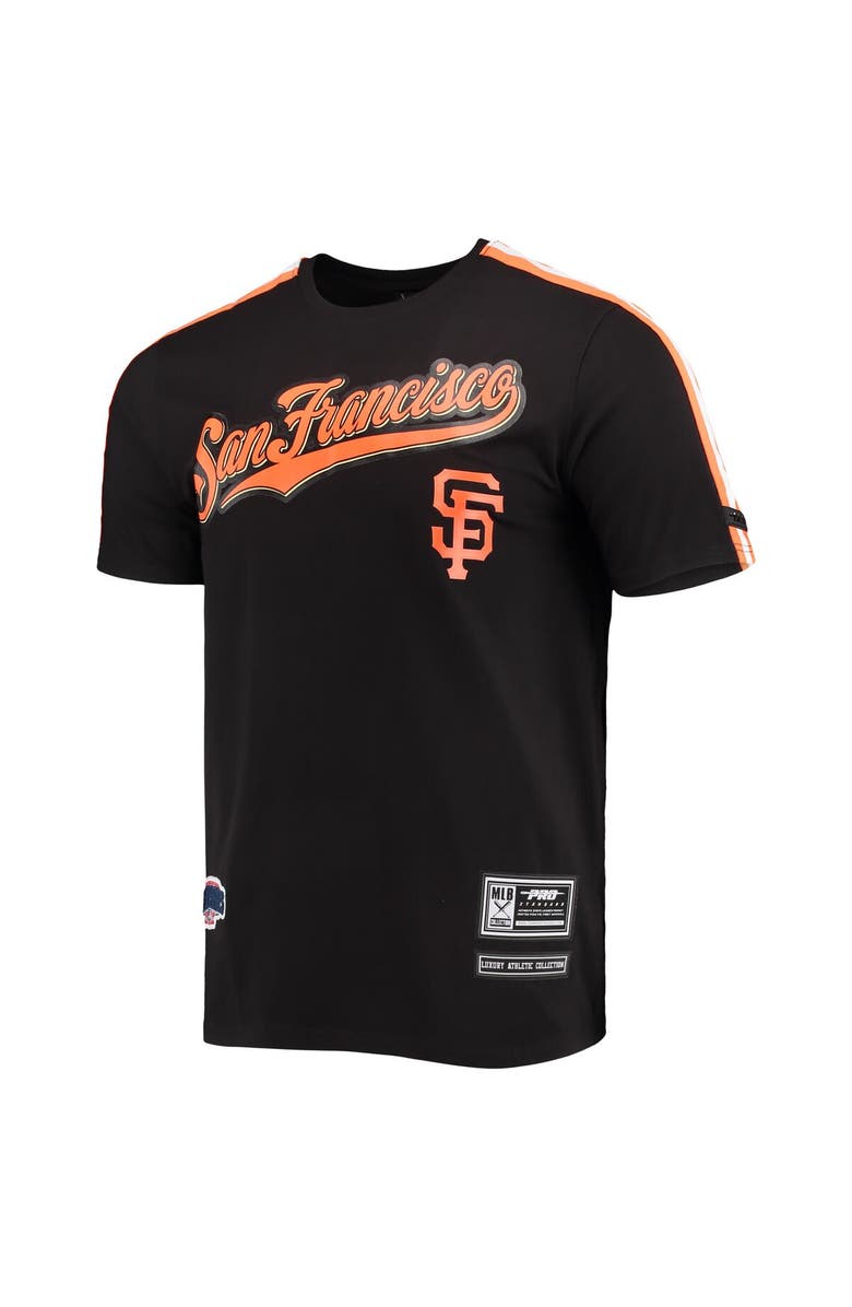 PRO STANDARD Men's Pro Standard Black/ San Francisco Giants Taping T-Shirt, Alternate, color,