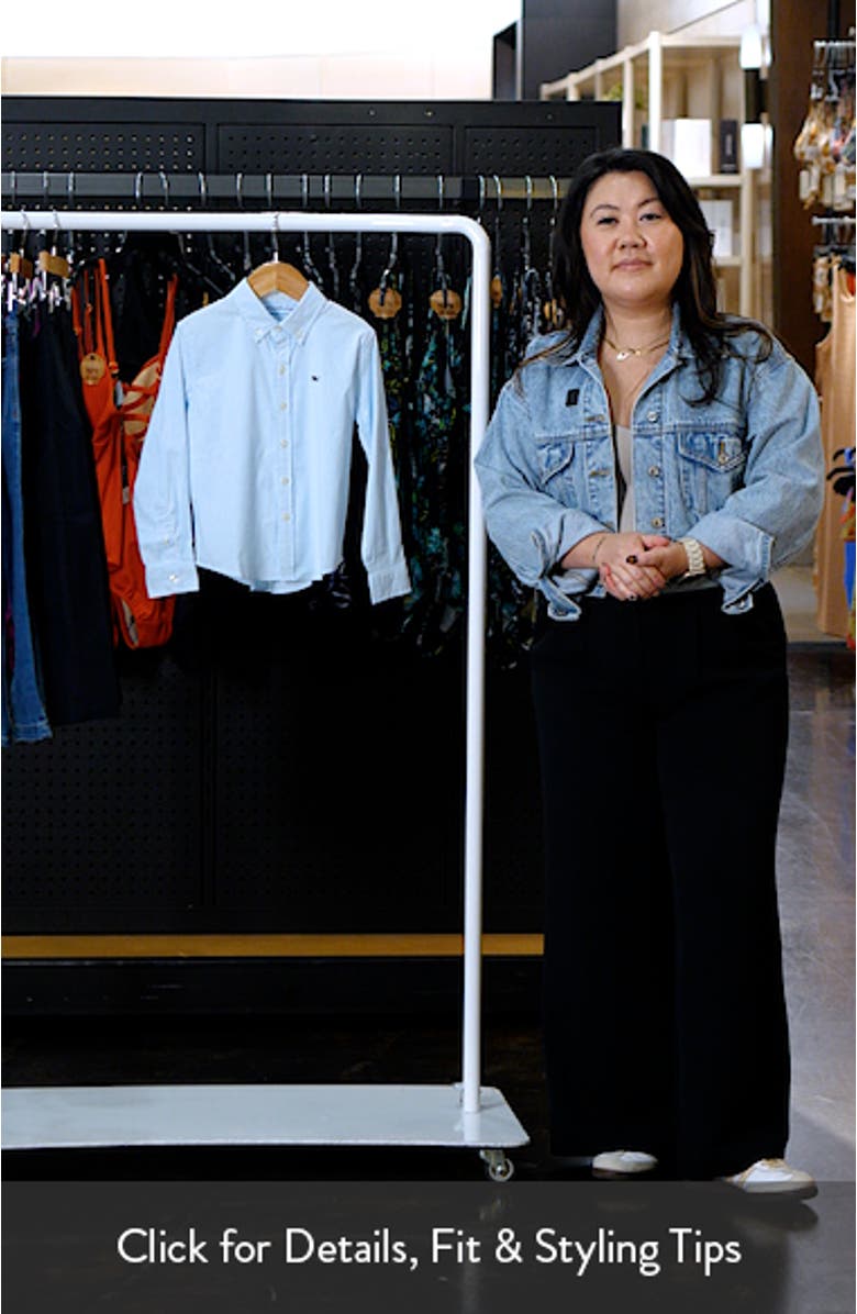 Kids' Airplane Grid Short Sleeve Button-Up Shirt, sales video thumbnail