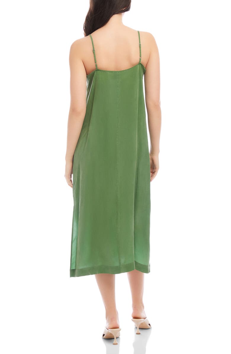 FIFTEEN TWENTY Jordyn Side Slit Midi Dress, Alternate, color, Jade