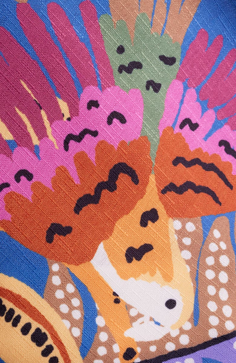 Tahari ASL Tropical Print Satin Camisole, Alternate, color, Wild Berry