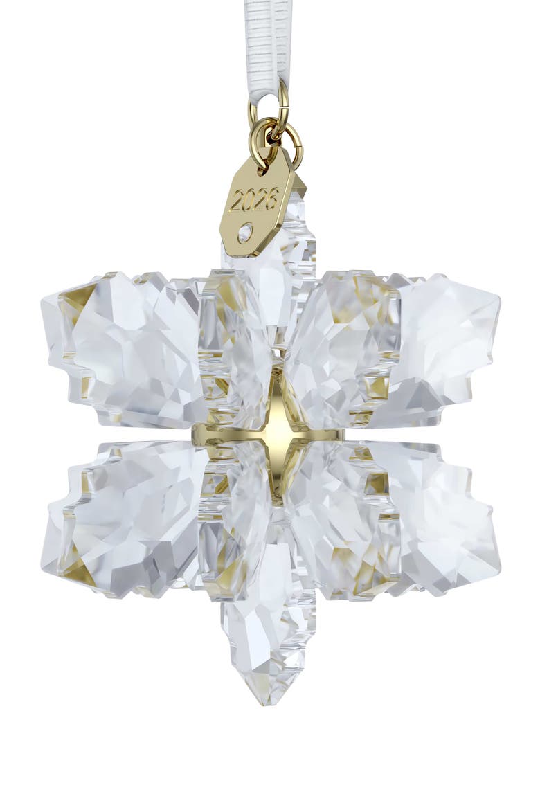 2026 Annual Edition 3D Snowflake Ornament, Alternate, color, WHITE