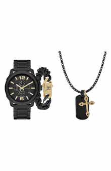 Ed Hardy 3-Piece Jewelry & Watch Set