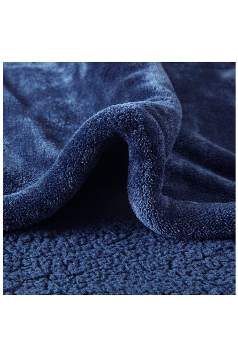 Heated Oversized Throw Blanket, Alternate, color, INDIGO
