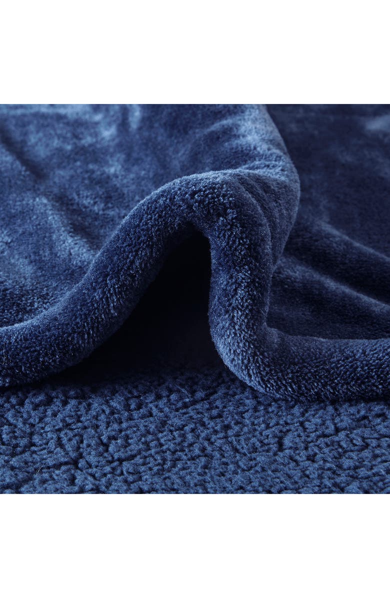 BEAUTYREST Heated Oversized Throw Blanket, Alternate, color, Indigo