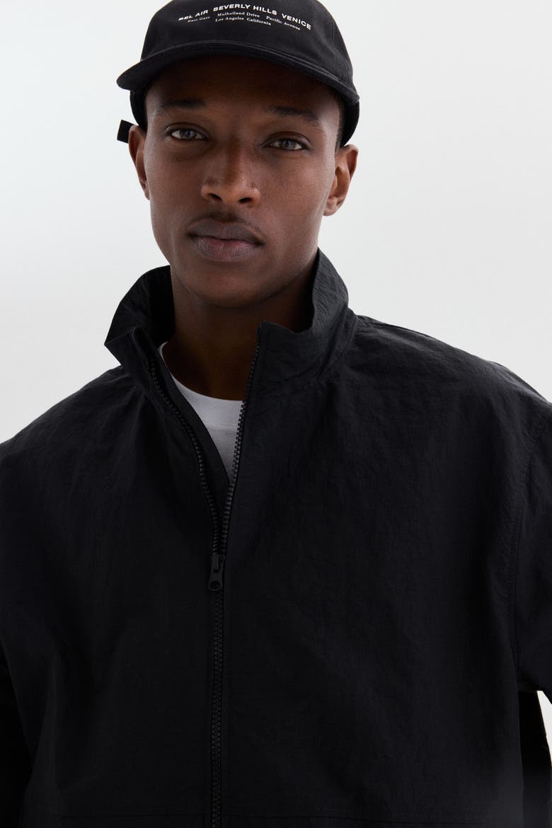 Water-repellent Windbreaker, Alternate, color, Black