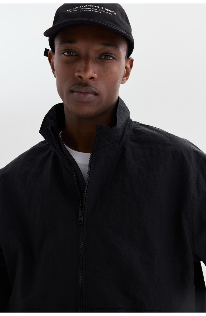 H&M Water-repellent Windbreaker, Alternate, color, Black
