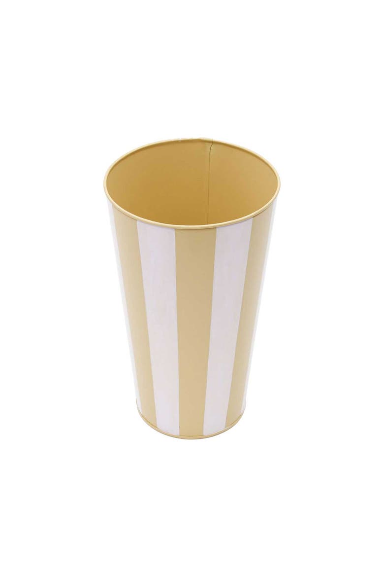 Cabana Striped Tan Vase, Alternate, color, Brown