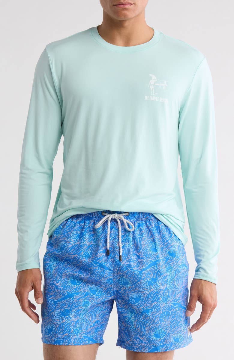 Vintage Summer UPF 50+ Long Sleeve T-Shirt, Main, color, Green