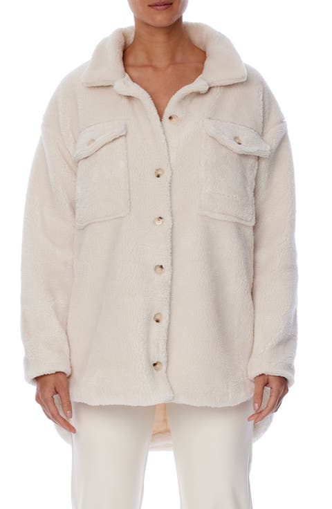 Beatrice Faux Shearling Shirt Jacket