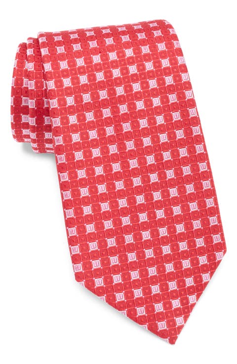 Square Neat Silk Tie