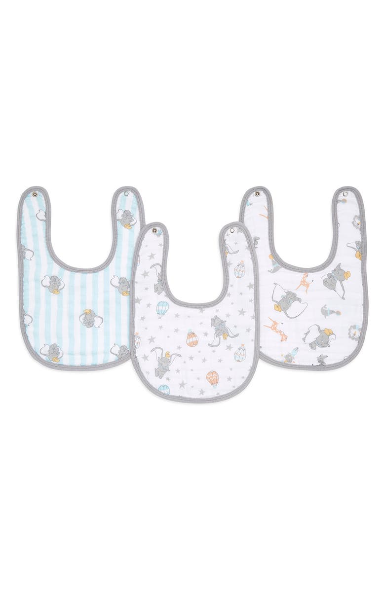 aden + anais ADEN AND ANAIS Disney Dumbo Snap Bibs - Pack of 3, Alternate, color,