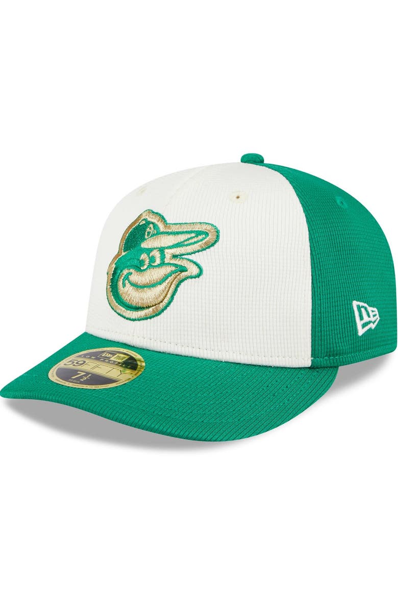 New Era Men's New Era White/Green Baltimore Orioles 2024 St. Patrick's Day Low Profile 59FIFTY Fitted Hat, Alternate, color, 