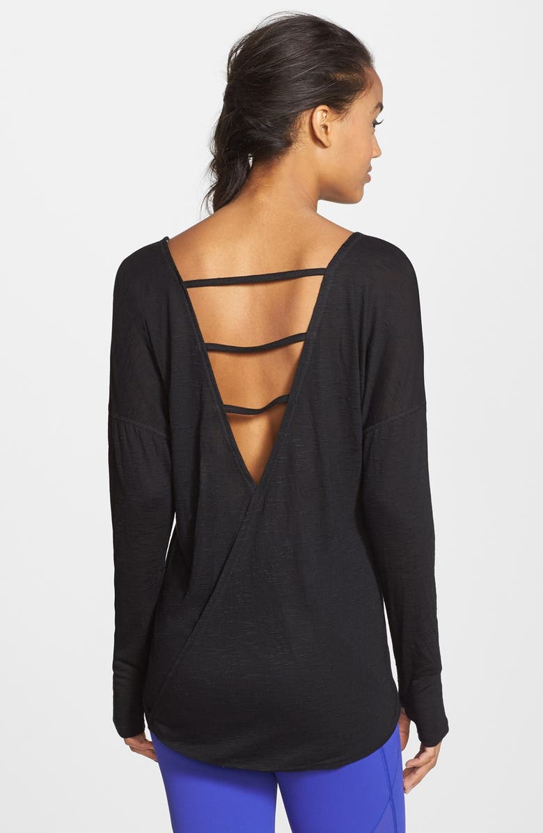 Zella 'Live Free' Long Sleeve Tee, Main, color, 