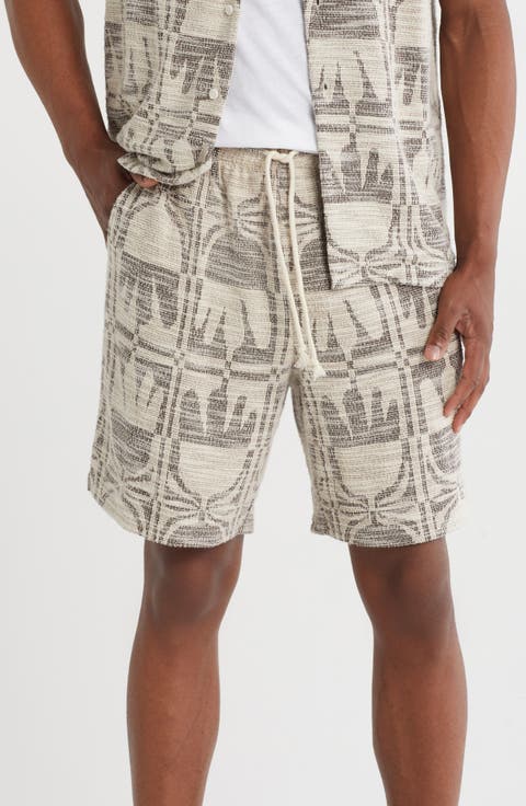 Jacquard Drawstring Shorts
