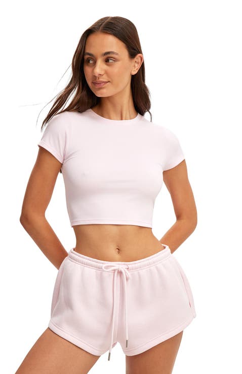 Women's Active Ultra Soft Cropped Fitted Tshirt