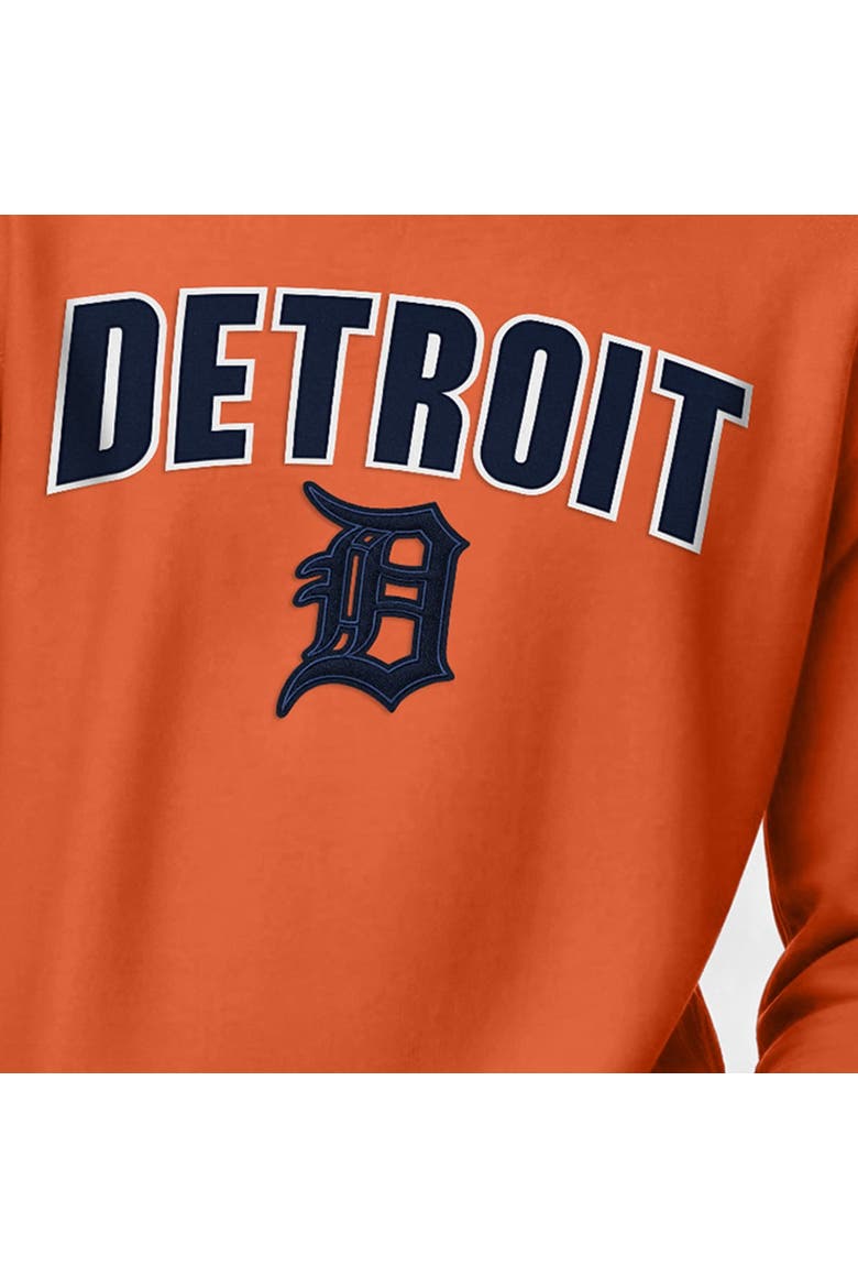 Men's Champion  Orange Detroit Tigers Reverse Weave Chenille Sweatshirt, Alternate, color, Orange