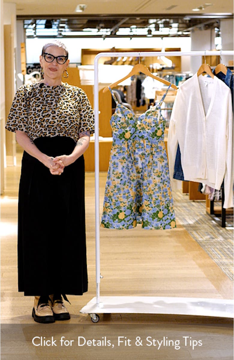 Marigold Jacquard Minidress, sales video thumbnail